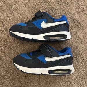 Kids Nike Max Blue and Black Sneakers size 9c